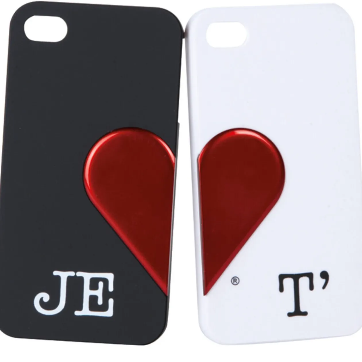 Coque pour Smartphone Je T aime x2