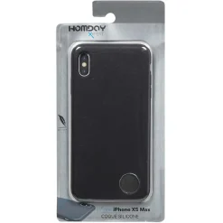 Coque Soft touch noire silicone pour Iphone XS Max