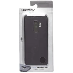 Coque souple noire pour Samsung Galaxy S9+