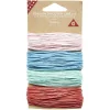 Cordon fin en coton ciré 4 couleurs