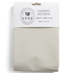 Coupon tissu coton 140x300cm beige