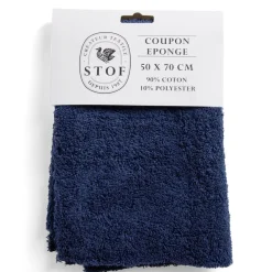 Coupon tissu coton 50x70cm bleu marine