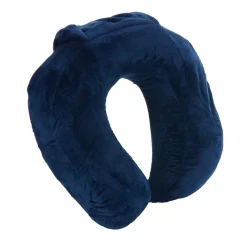 Coussin à mémoire de forme pour le cou bleu marine