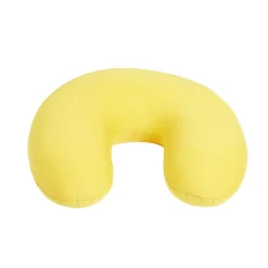 Coussin de voyage jaune 28x28x9cm