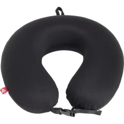 Coussin de voyage mémoire de forme polyester noir