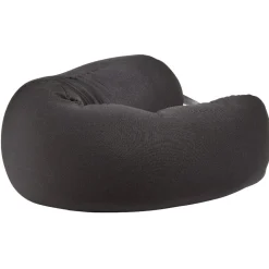 Coussin de voyage polyester uni gris ou noir