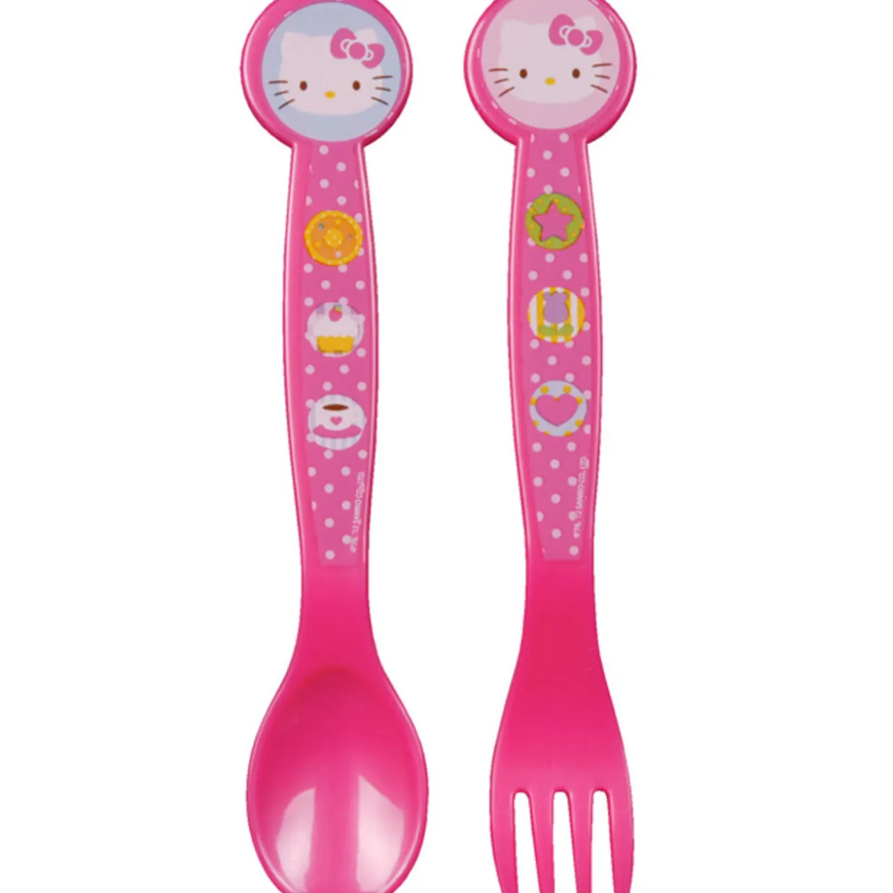 Couverts enfant plastique Hello Kitty