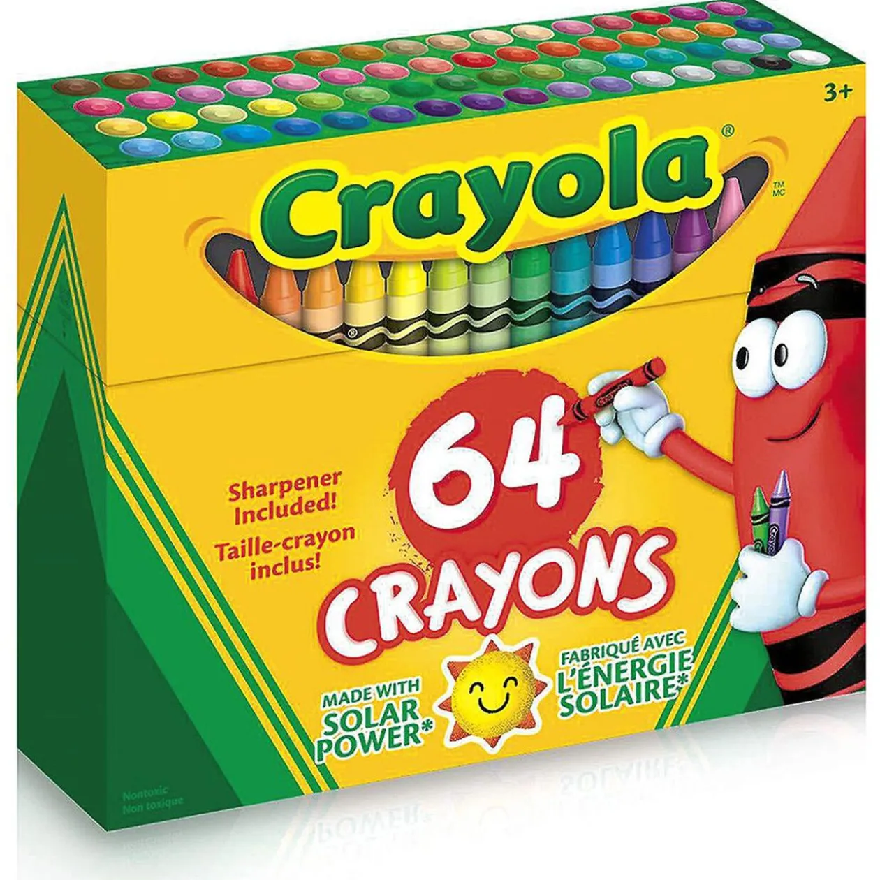 Crayon de cire Crayola 64 pièces