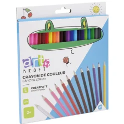 Crayon de couleur en bois x24