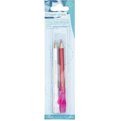 Crayons craie x2 rose et blanc