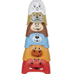 Cube empilable animal x6