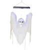 Dame blanche animée lumière et son décoration Halloween