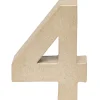 Décoration chiffre 4 papier maché à poser