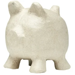 Décoration forme tirelire en papier mâché