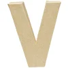 Décoration lettre V papier maché à poser