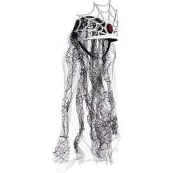 Diadème araignée avec voile pour adulte