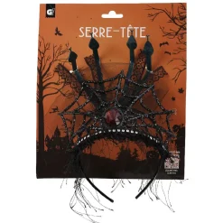 Diadème toile d'araignée et serpent