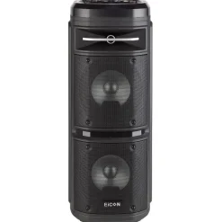 Double enceinte bluetooth à LED Party Speaker noire