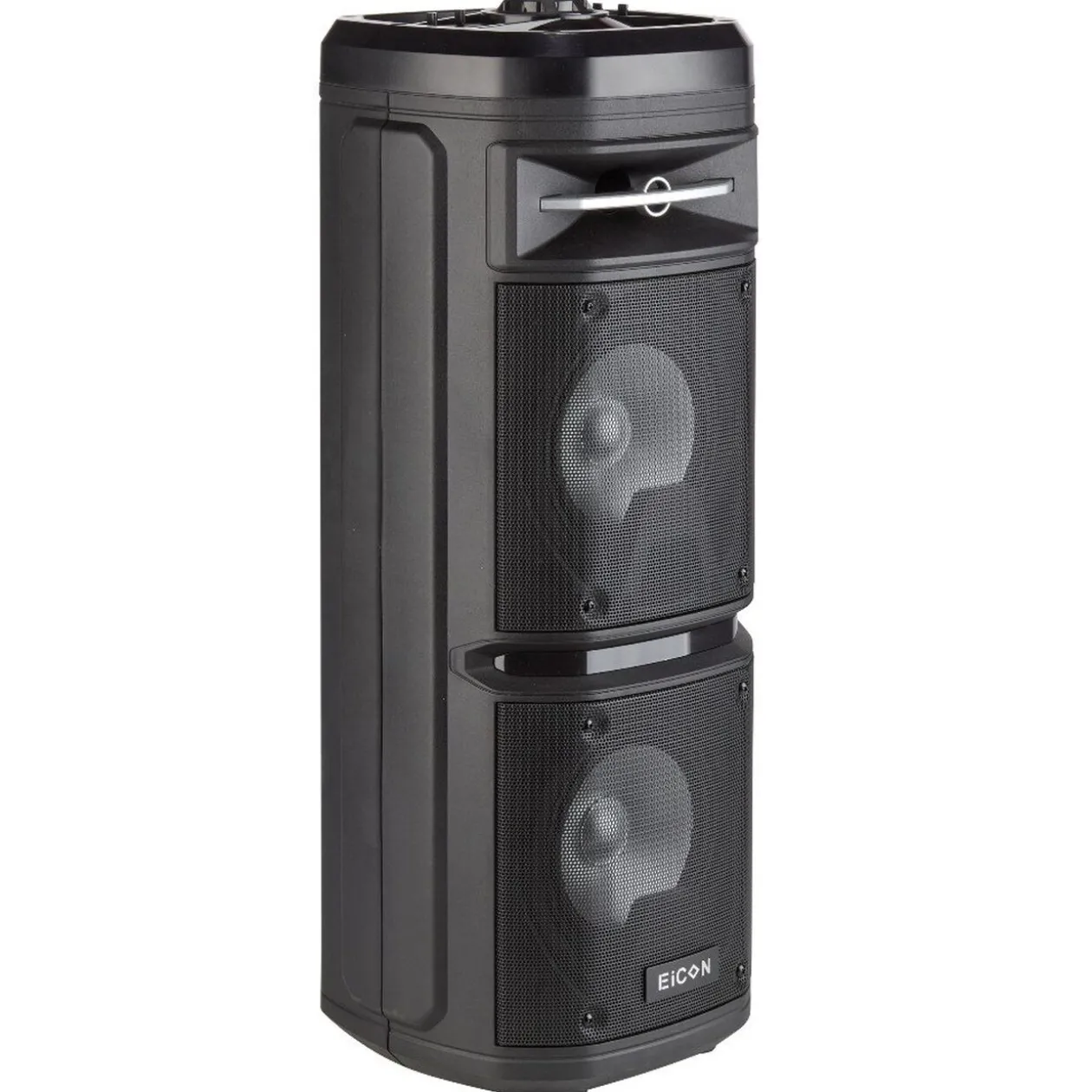 Double enceinte bluetooth à LED Party Speaker noire