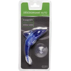 Désodorisant auto à suspendre senteur océan modèle dauphin ou tong