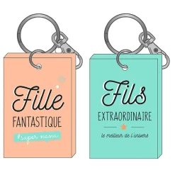 Duo de porte-clés en bois