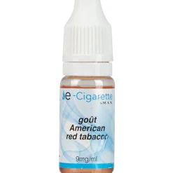 E liquide goût Tabac américain - 9mg/ml de nicotine