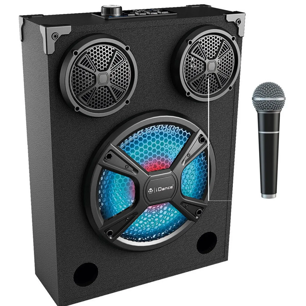 Enceinte Bluetooth imitation basse led et micro