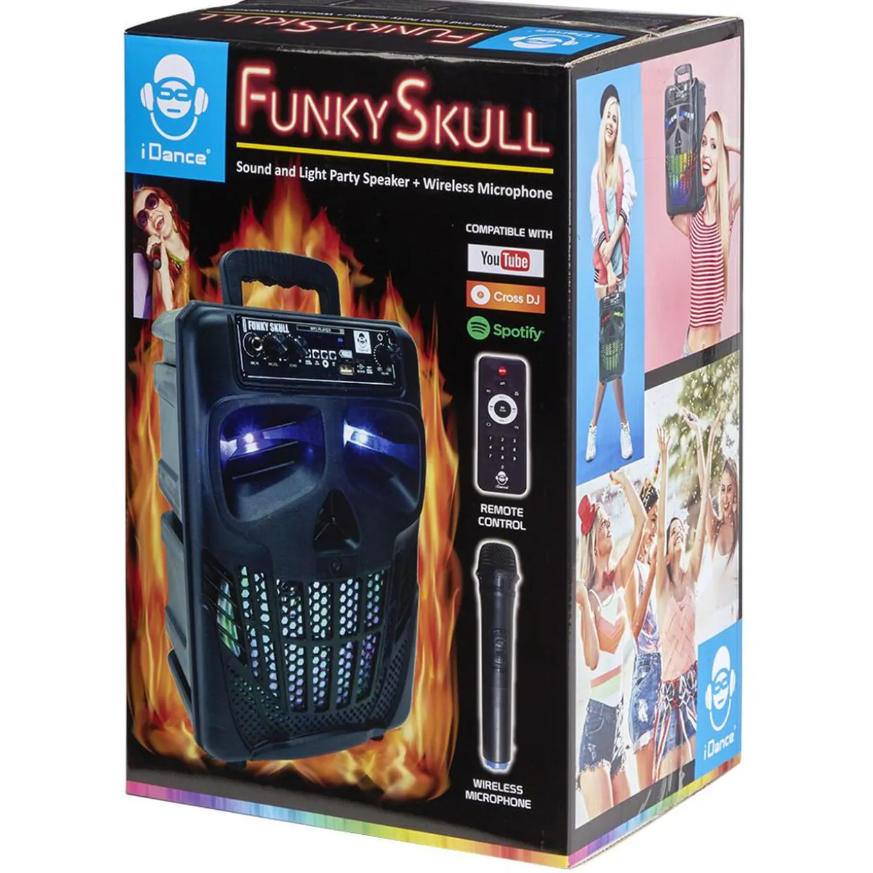 Enceinte Funky Skull design tête de squelette