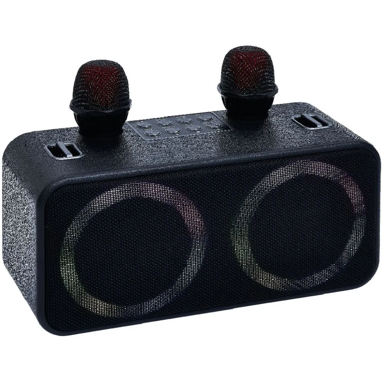 Enceinte karaoké 2 micros Homday Party - portée 10m autonomie 3h