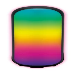 Enceinte lumineuse RGB 2X5W rechargeable Ø8cmx22,4cm