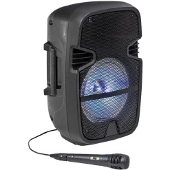 Enceinte nomade avec effet de lumière et micro