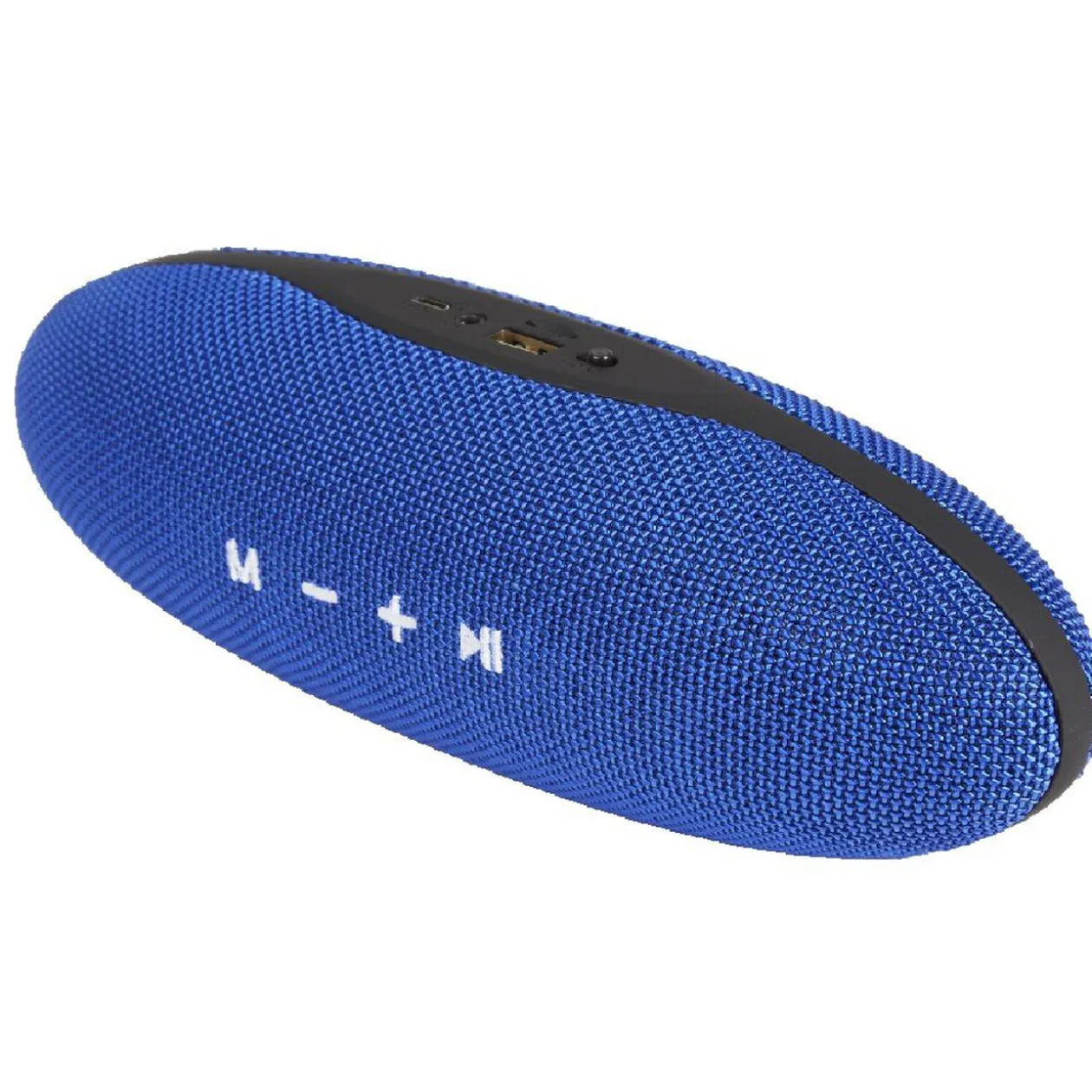 Enceinte portable Bluetooth ovale bleu 10W