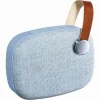 Enceinte portable Bluetooth Homday abs finition tissu bleu clair