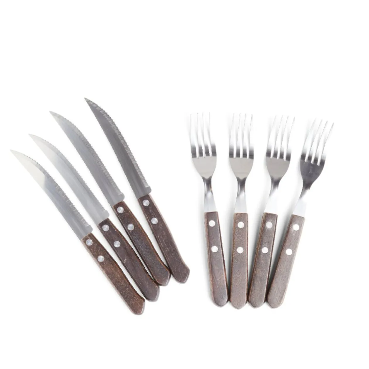 Ensemble 8 couverts fourchettes et couteaux