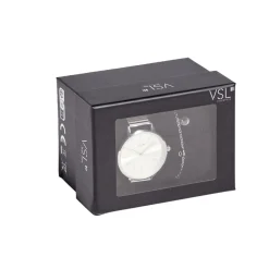 Ensemble montre et bracelet femme argenté