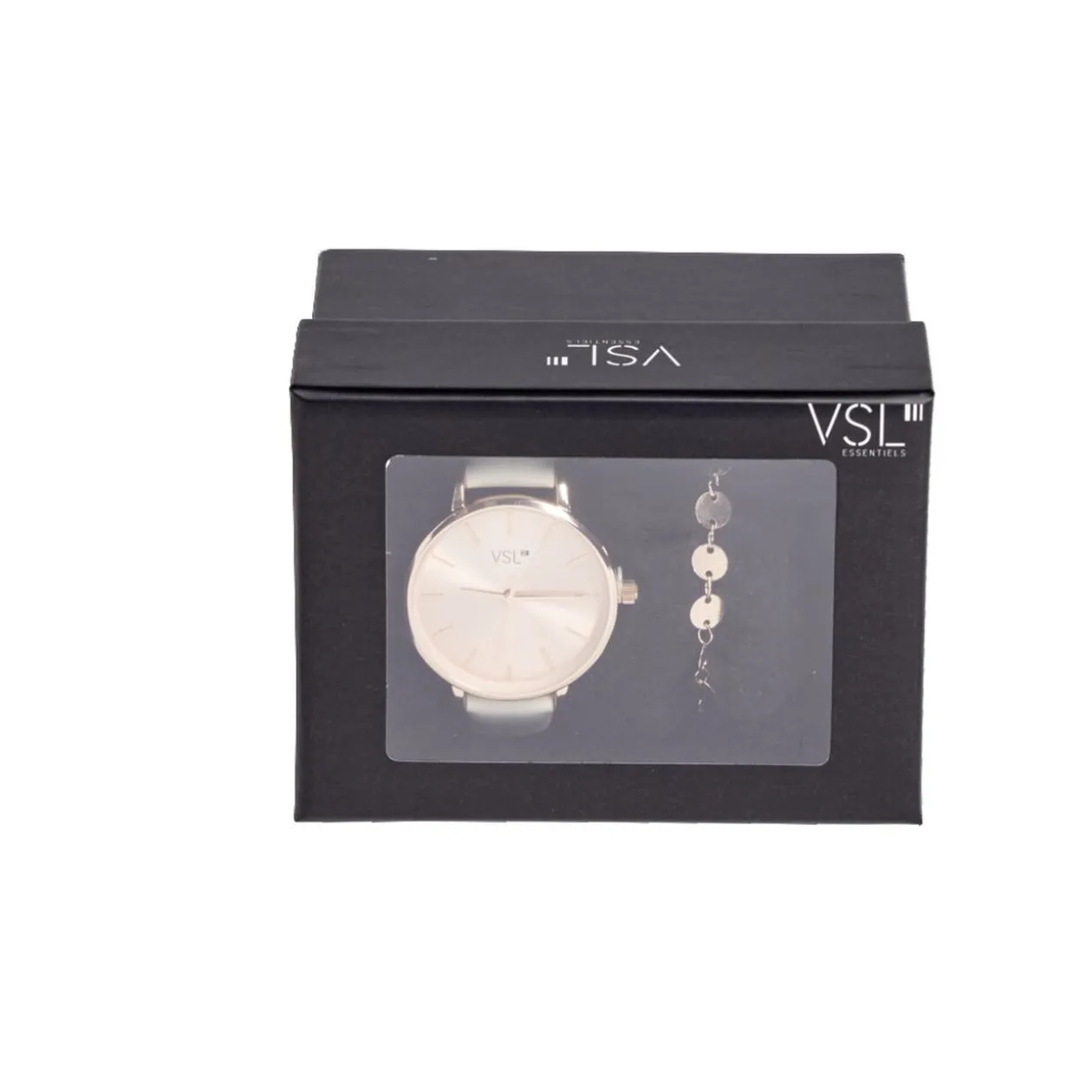 Ensemble montre et bracelet femme rose gold et beige