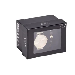 Ensemble montre et bracelet femme rose gold et beige