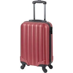 Ensemble Valise Cabine et Sac Cabas rouge