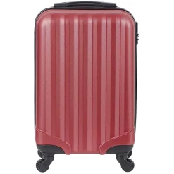 Ensemble Valise Cabine et Sac Cabas rouge