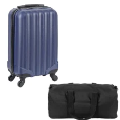 Ensemble Valise Cabine et Sac de Sport bleu