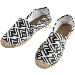 Espadrille Femme motif zig zag noir blanc T36/41