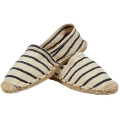 Espadrille Homme rayé bleu marine T41/45