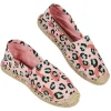 Espadrilles Femme imprimé léopard rose T36/40