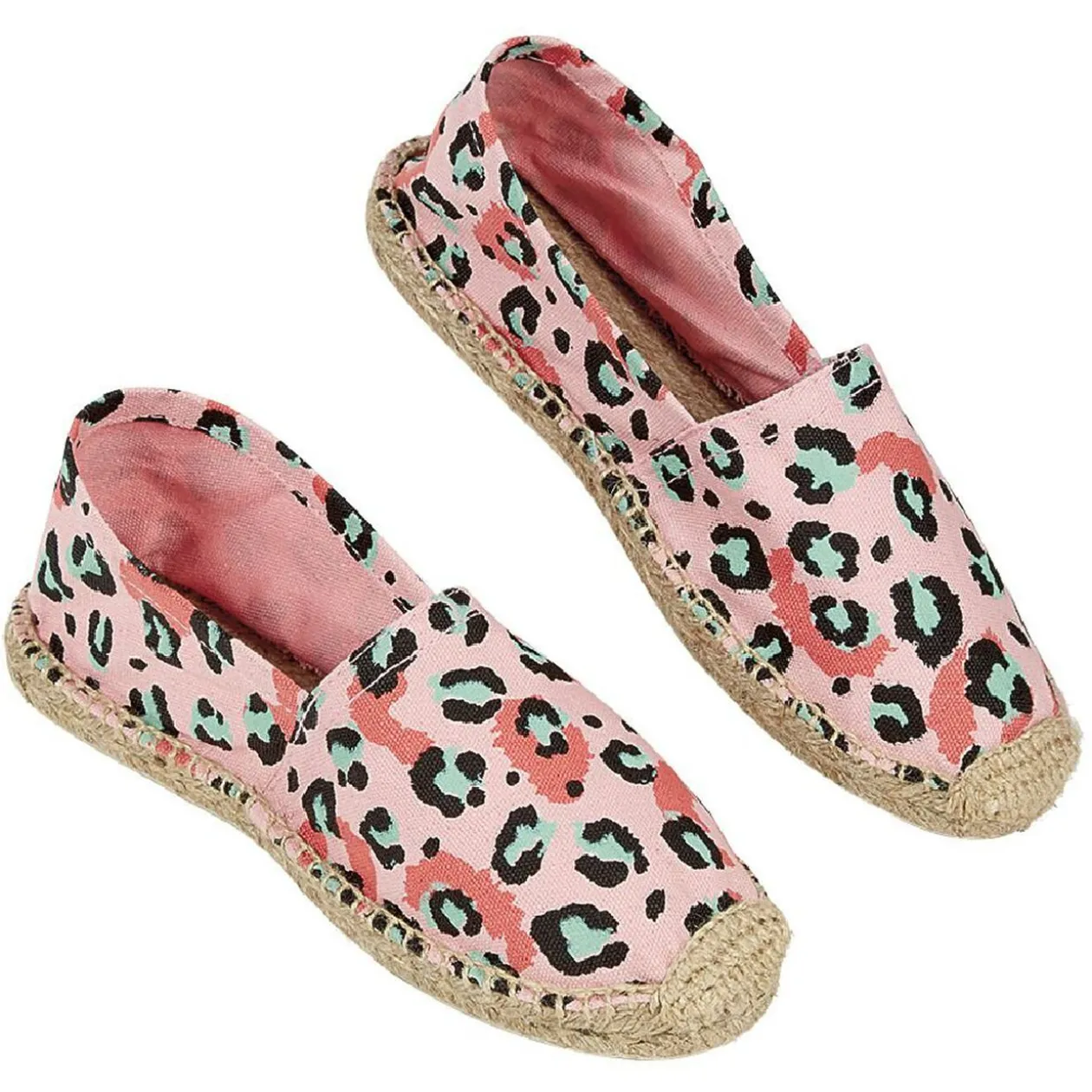 Espadrilles Femme imprimé léopard rose T36/40