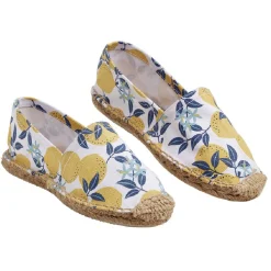 Espadrilles Femme imprimé bleu et jaune T36/40