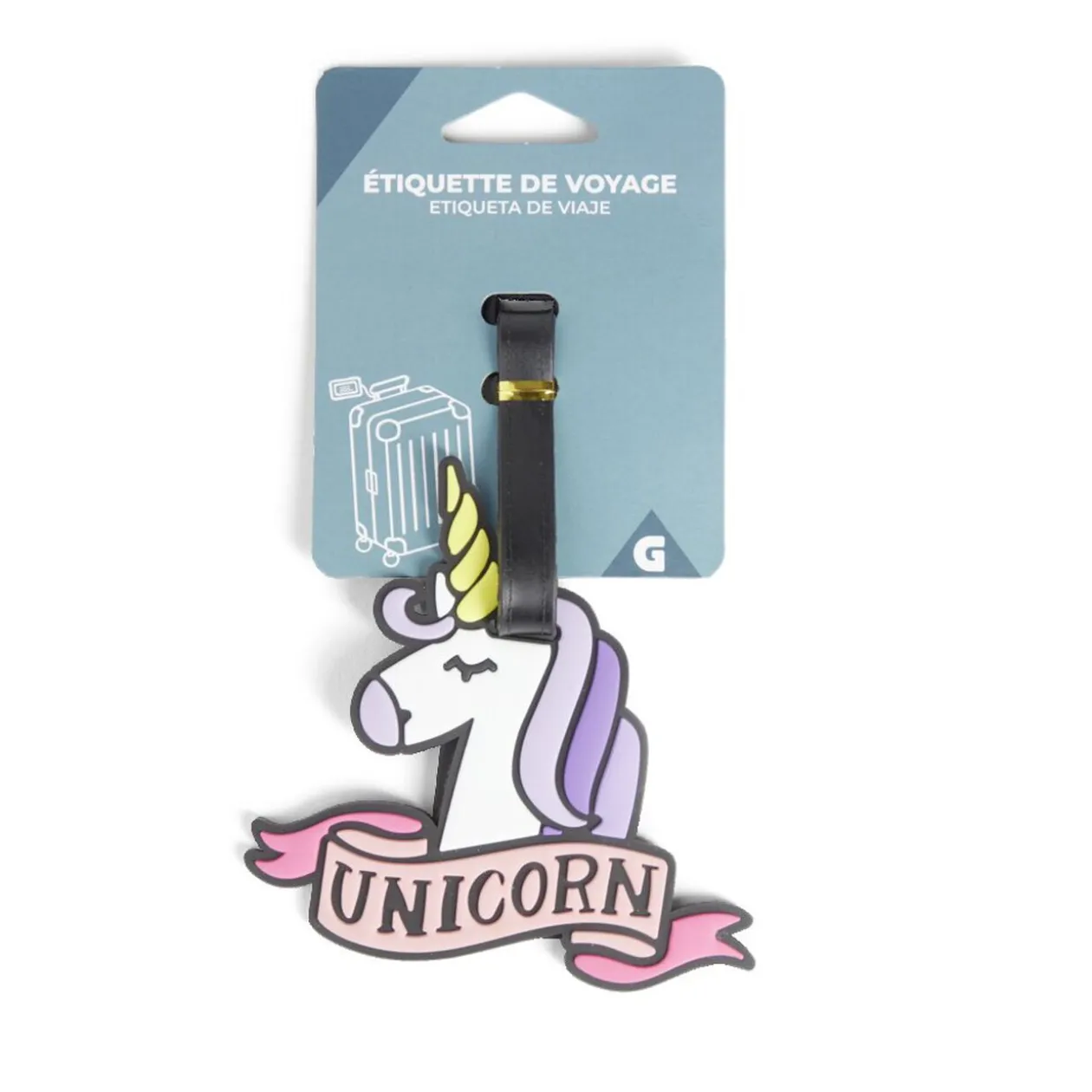 Etiquette à bagage fun
