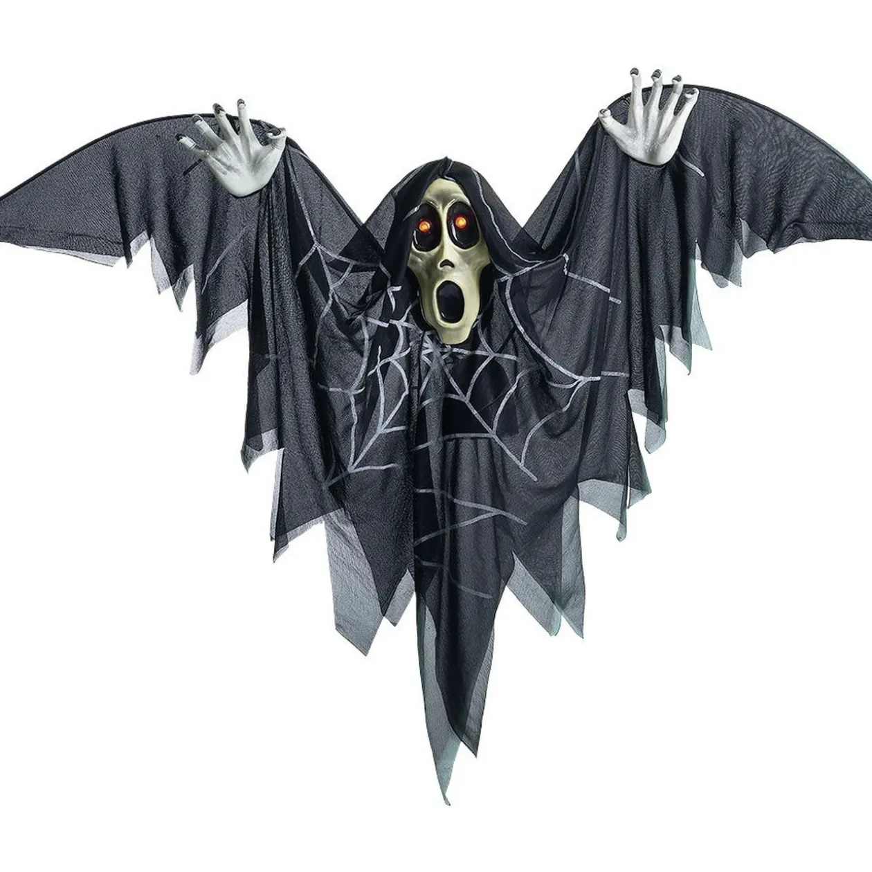 Fantôme ailé lumineux et sonore à suspendre