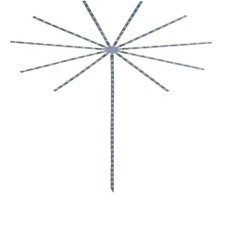 Feu d'artifice led couleurs changeantes H138cm