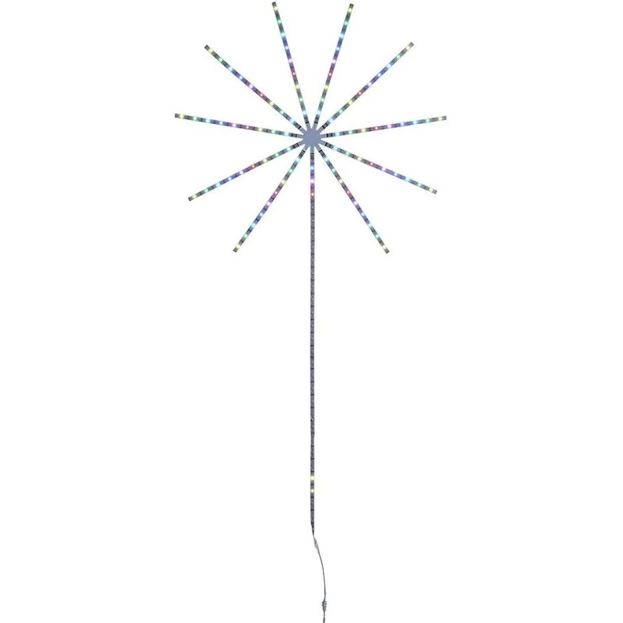 Feu d'artifice led couleurs changeantes H138cm