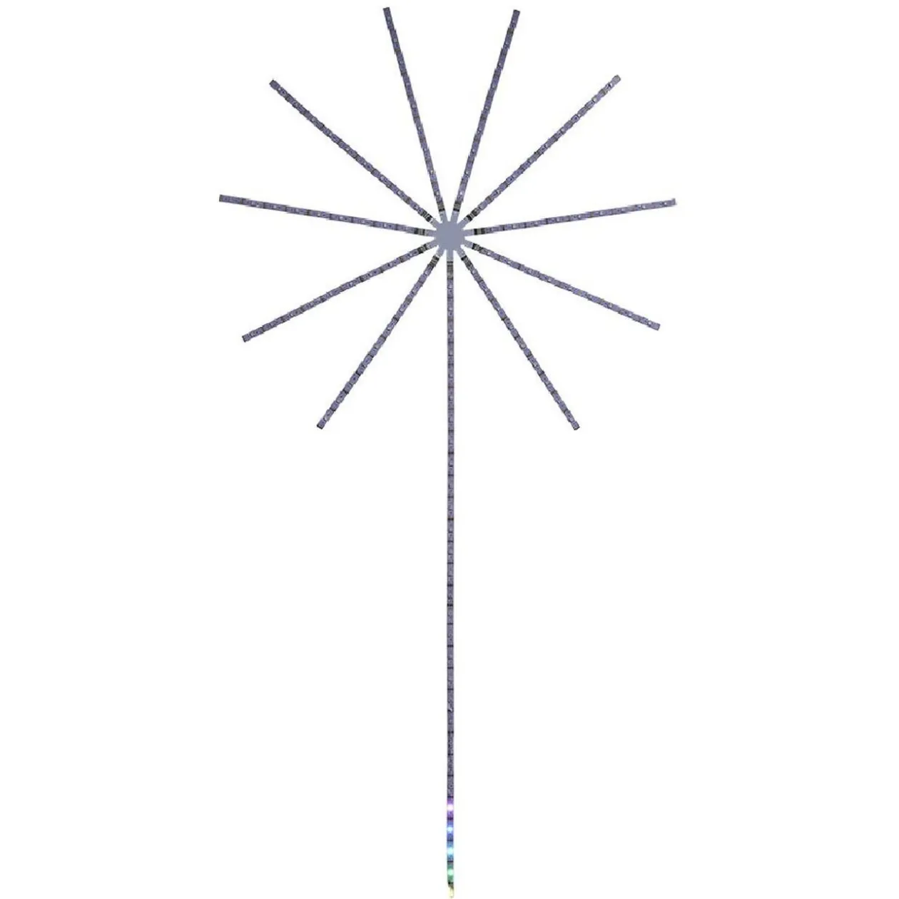 Feu d'artifice led couleurs changeantes H138cm